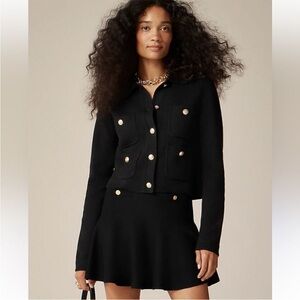 J Crew Sweater Lady Jacket XXS Black